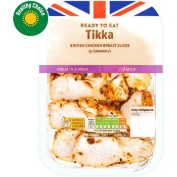 Sainsbury's Tikka Sliced British Chicken Breast (180g)
