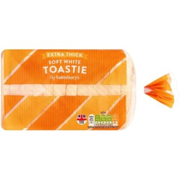 Sainsbury's Toastie Sliced White Bread (400g)