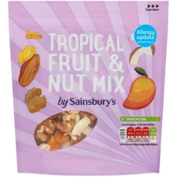 Sainsbury's Tropical Fruit & Nut Mix (200g)