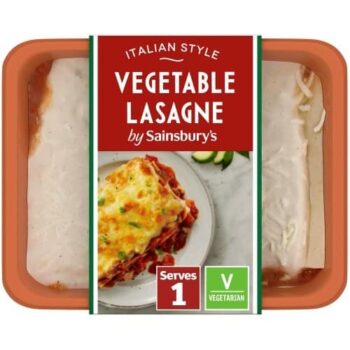 Sainsbury's Vegetable Lasagne Ready Meal For 1 (400g)