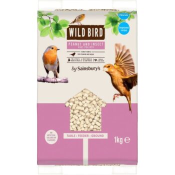 Sainsbury's Wild Bird Peanut & Insect Suet Pellets (1kg)
