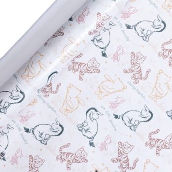 Sainsbury's Winnie The Pooh Baby Birthday Gift Wrap Wrapping Paper (3m)