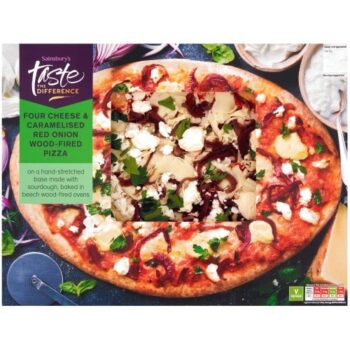 Sainsbury's Wood-Fired Four Cheese & Caramelised Red Onion Taste the Difference (475g)