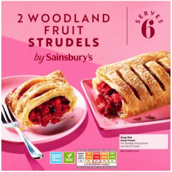 Sainsbury's Woodland Fruit Strudel (Serves 6) (2 x 600g)
