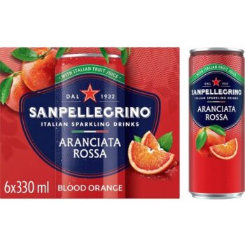 San Pellegrino Sparkling Blood Orange Cans (6 x 330ml)