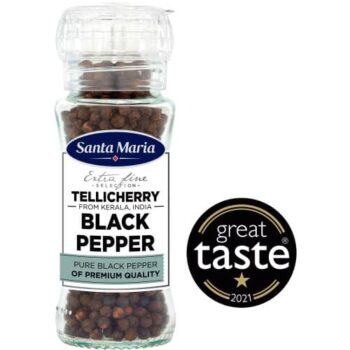 Santa Maria Tellicherry Black Pepper Grinder Extra Fine Selection (70g)