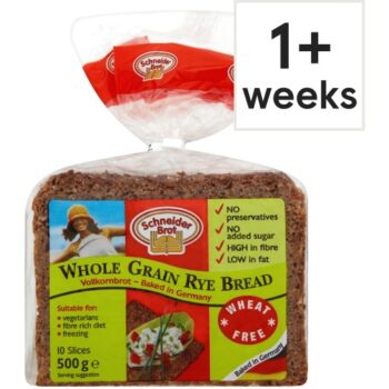 Schneider Brot German Vollkornbrot Rye Bread 10 Slices (500g)