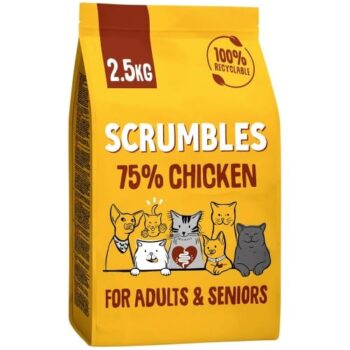 Scrumbles 75% Chicken for Adults & Seniors Cat Food (2.5kg)