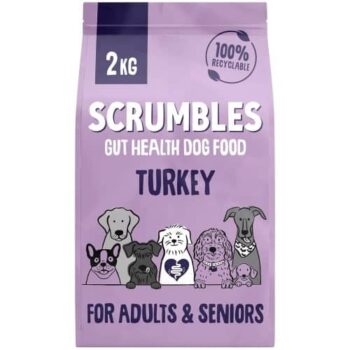Scrumbles Dry Dog Food for Adult & Seniors Turkey (2kg)