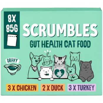 Scrumbles Gravy Gut Health Cat Food (8 x 85g)