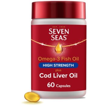 Seven Seas Cod Liver Oil High Strength Gelatine Free Omega-3 60 Caps (60)