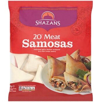 Shazans 20 Meat Samosas (650g)