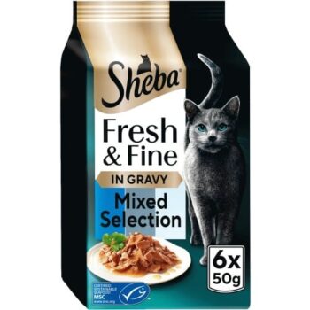 Sheba Fresh & Fine Fish in Gravy (6Pack) (6 x 50g)
