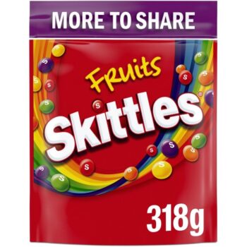 Skittles Vegan Chewy Sweets Sharing Pouch Bag (318g)