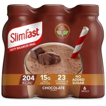 SlimFast Chunky Chocolate Flavour Protein Shakes (6 x 325ml)