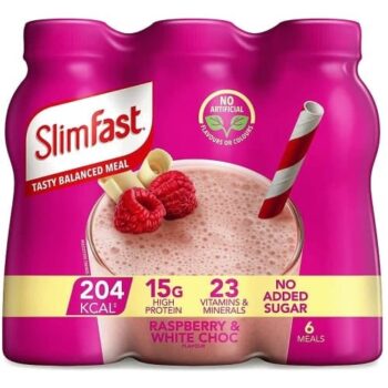 Slimfast Raspberry & White Chocolate Shakes (6 x 325ml)