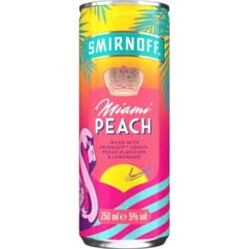 Smirnoff Miami Peach & Lemonade Ready to Drink 5% vol (250ml)