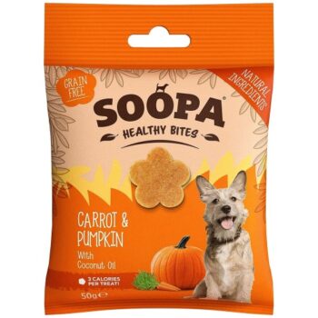Soopa Pumpkin & Carrot Healthy Dog Treat Bites (50g)