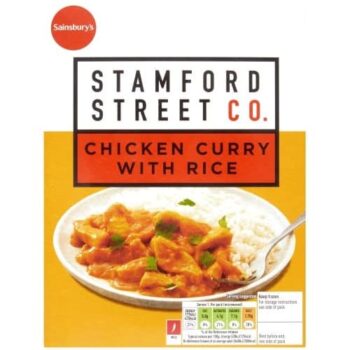 Stamford Street Co. Chicken Curry with Rice Ready Meal For 1 (400g)