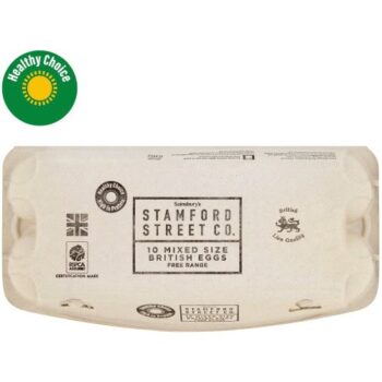 Stamford Street Co. Mixed Size British Eggs Free Range (10 x 490g)