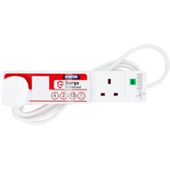 Status 4 Way Extension Lead With Surge Protection (2m)