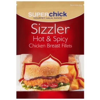 Superchick Sizzler Hot & Spicy Chicken Breast Fillets (1kg)