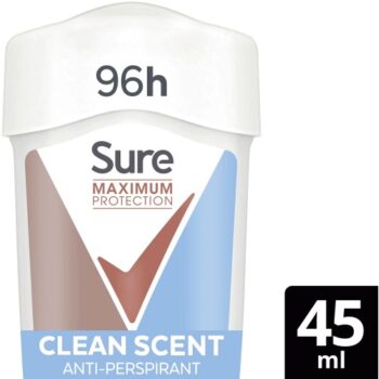 Sure Maximum Protection Clean Scent Antiperspirant (45ml)