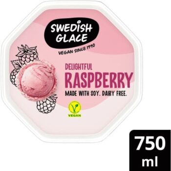 Swedish Glace Raspberry Dairy Free Ice Cream Tub (750ml)