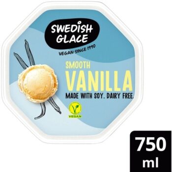Swedish Glace Vanilla Dairy-Free Vegan Ice Cream Tub (750ml)