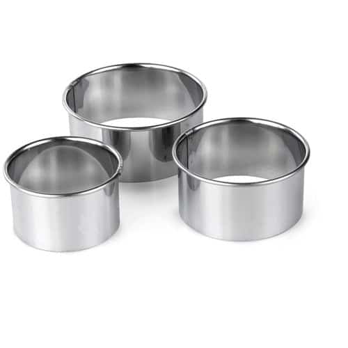 Tala Pastry Cutters Plain Set Of 3 S S