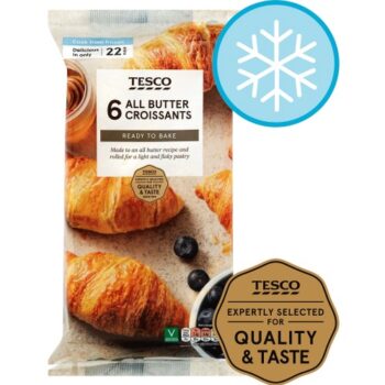 Tesco 6 All Butter Croissants (255g)