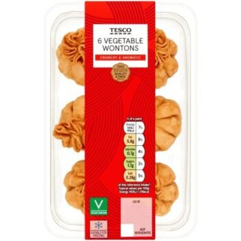 Tesco 6 Vegetable Wontons (108g)