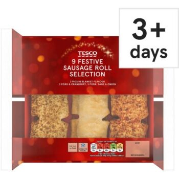 Tesco 9 Sausage Roll Selection Pack