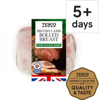 Tesco British Lamb Boneless Rolled Breast Joint
