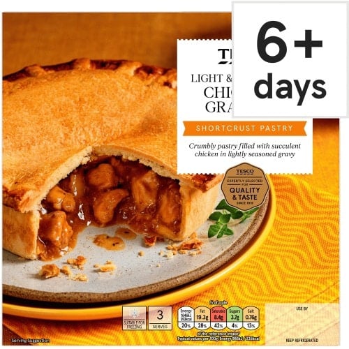 Tesco Chicken & Gravy Shortcrust Pastry Pie (500g)
