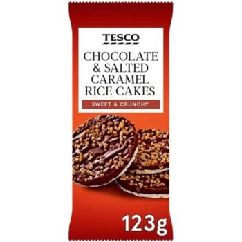 Tesco Chocolate & Salted Caramel Rice Cakes (123g)