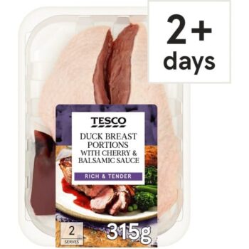 Tesco Duck Breast Portions Cherry Balsamic Sauce (315g)