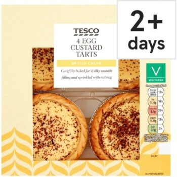 Tesco Egg Custard Tarts (4)