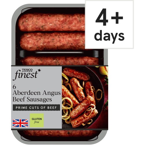 Tesco Finest 6 Aberdeen Angus Beef Sausages