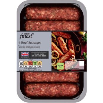Tesco Finest 6 British Beef Sausages