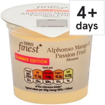 Tesco Finest Alphonso Mango & Passionfruit Mousse