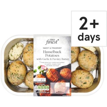 Tesco Finest Hasselback Potatoes Garlic Parsley Butter