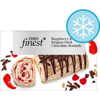Tesco Finest Raspberry & Dark Chocolate Roulade (450g)