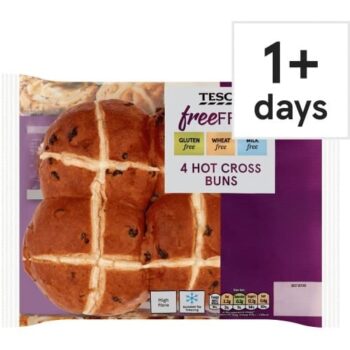 Tesco Free From Cinnamon Spiced Hot Cross Buns (4)