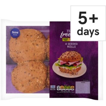 Tesco Free From Seeded Rolls (4)