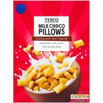 Tesco Milk Choco Pillows Cereal (375g)