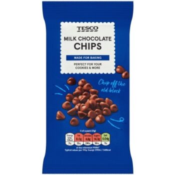 Tesco Milk Chocolate Chips (100g)