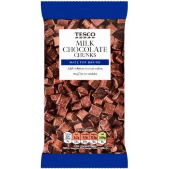 Tesco Milk Chocolate Chunks (100g)