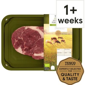 Tesco Organic Beef Ribeye Steak