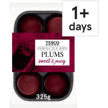 Tesco Perfectly Ripe Plums (325g)